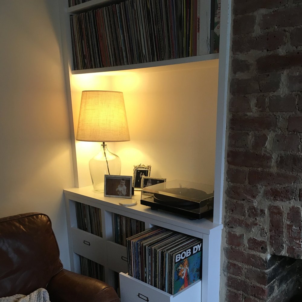 Bespoke storage unit for storing records in Putney SW15