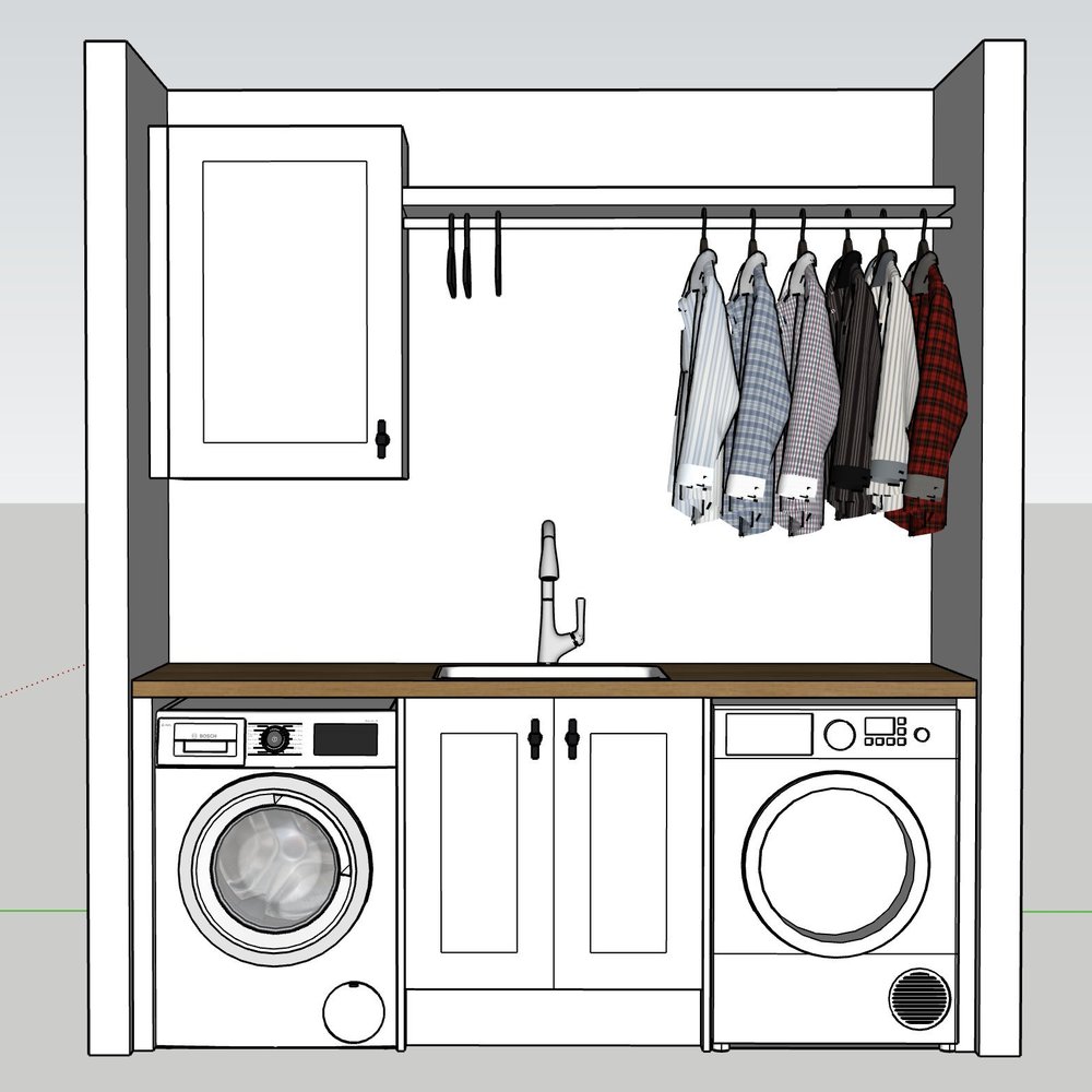 Plan for bespoke utility unit in Weybridge KT13
